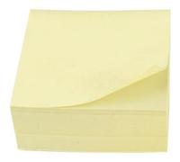 5 Star Office Re-Move Notes Cube Pad of 400 Sheets 76x76mm Yellow