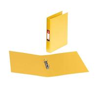 5 Star Office Ring Binder 2 O-Ring Size 25mm Polypropylene A4 Yellow [Pack 10]