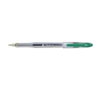 5 Star Roller Gel Pen Clear Barrel 1.0mm Tip 0.5mm Line Gree, 12 Count (Pack of 1)