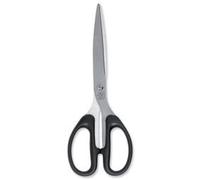 5 Star Office Scissors 207mm ABS Handles Stainless Steel Blades Black