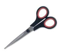 5 Star Office Scissors with Rubber Handles 160mm