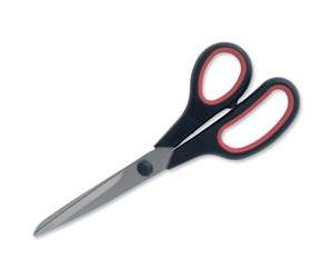 5 Star Office Scissors with Rubber Handles 210mm