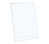 5 Star Office Sign Holder Portrait Slanted A4 Clear