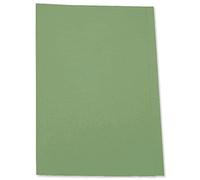 5 Star Office Square Cut Folder Recycled Pre-punched 180gsm Foolscap Green [Pack 100]