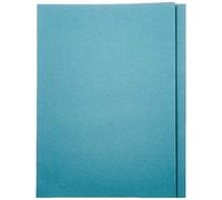 5 Star Office Square Cut Folder Recycled Pre-punched 250gsm A4 Blue [Pack 100]