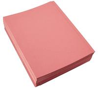5 Star Office Square Cut Folder Recycled Pre-punched 250gsm A4 Red [Pack 100]