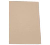 5 Star Office Square Cut Folder Recycled Pre-punched 250gsm Foolscap Buff [Pack 100]