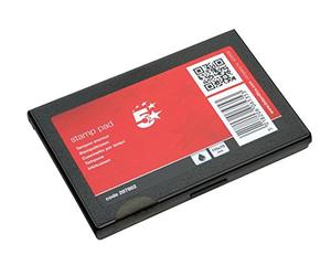 5 Star Office Stamp Pad 110x70mm Black