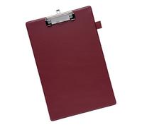 5 Star Office Standard Clipboard with PVC Cover Foolscap Dark Red