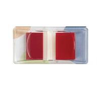 5 Star Office Standard Index Flags 50 Sheet Pad 25x45mm Red Pack 5