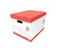 5 Star Office Storage Box for 5 A4 Lever Arch Files Red & [Pack 10]