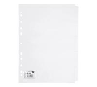 5 Star Office Subject Dividers 5-Part Recycled Card Multipunched 155gsm A4 White + Free finchley Refill Pen (5)