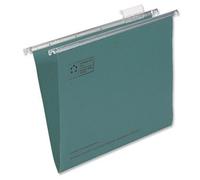 5 Star Office Suspension File Manilla Heavyweight with Tabs and Inserts A4 Green [Pack 50]