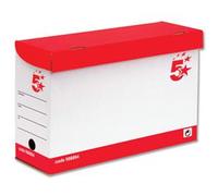 5 Star Office Transfer Case Hinged Lid Foolscap (Pack 20) - 908994