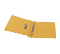 5 Star Office Transfer Spring File 285gsm 38mm Foolscap Yellow [Pack 50]