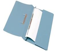 5 Star Office Transfer Spring File with Pocket 315gsm 38mm Foolscap Blue (Pack of 25)