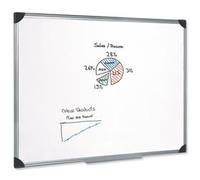 5 Star Office Whiteboard Drywipe Magnetic with Pen Tray and Aluminium