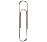 5 Star Paperclips Metal Large 33mm Lipped [Pack of 1000], Silver