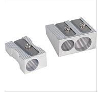 5 Star Pencil Sharpener Pocket-sized Metal for Max. Diameter 8mm Double Hole [Pack of 5]