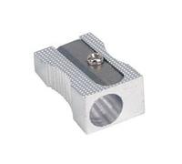 5 Star Pencil Sharpener Pocket-sized Metal for Max. Diameter 8mm Single Hole [Pack 5]
