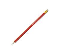 5 Star Pencil with Eraser HB Red Barrel (Pack of 12)