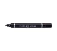 5 Star Permanent Marker Bullet Tip 2mm Line Black (Pack of 10) 638469