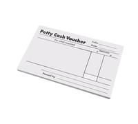 5 Star Petty Cash Pad - 80 Sheets Business Expense Tracking Cash Book, 160 Writing Sides Office Finance Organiser, Easy Tear Pages Record Keeping & Receipts Voucher for Office | Pack of 1