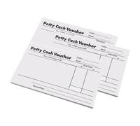 5 Star Petty Cash Pad - 80 Sheets Business Expense Tracking Cash Book, 160 Writing Sides Office Finance Organiser, Easy Tear Pages Record Keeping & Receipts Voucher for Office | Pack of 3
