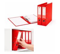 5 Star Premium Lever Arch File A4 Red (Pack of 10)