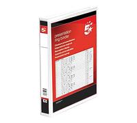 5 Star Presentation Ring Binder PVC 2 D-Ring 25mm Size A4 White Ref 36112 [Pack 10]
