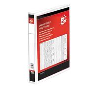 5 Star Presentation Ring Binder PVC 2 D-Ring 38mm Size A4 White Ref 36130 [Pack 10]