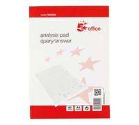 5 Star Query/Answer Analysis Pad A4