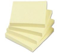 5 Star Re-Move Notes 75x75mm Yellow - Pack 12