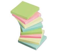 Fivestar 5 Star Re-Move Notes Repositionable Pastel Pad Of 100 Sheets 75X75mm Assorted Ref Pack Of 12