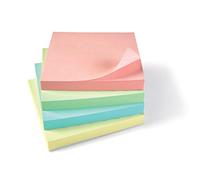 5 Star Re-Move Notes Repositionable Pastel Pad of 100 Sheets 75x75mm Assorted Ref [Pack of 12]