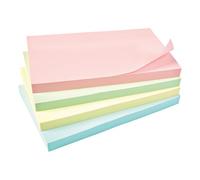 5 Star Re-Move Sticky Notes Repositionable 76x127mm Assorted Pastel (Pack of 12) 912963