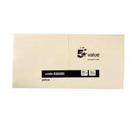 5 Star Re-move Sticky Notes Repositionable 76x76mm Yellow (Pack of 12) 638280