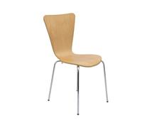 5 Star Recess Heavy Duty Chair Beech Pack of 4 SF1004342