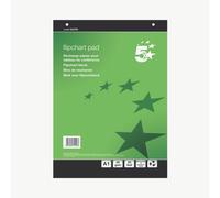 5 Star Recycled Flipchart Pad A1 PK5