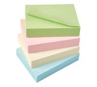 5 Star Recycled Sticky Notes Removable Pastel 38x51mm (Pack of 12) 938180