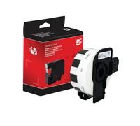 Five Star Non-OEM Replacement for Brother DK-11219 Black on White 12mm x 12mm 1200/Roll FS673185