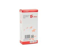 5 Star Retractable Ball Pen Medium 1mm Tip 0.7mm Line Black (Pack of 20) 930388