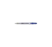 5 Star Roller Gel Pen Clear Barrel 1.0mm Tip 0.5mm Line Blue [Pack 12]