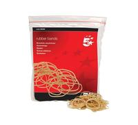 5 Star Rubber Bands No16 63x1.5mm Approx 2000 Bands 454g Bag 296360