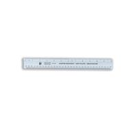 5 Star Ruler Plastic Shatter-resistant 300mm Blue Tint [Pack 10]