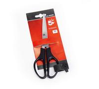 5 Star Office Scissors 165mm Stainless Steel Blades PP Handles Black