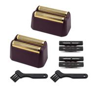 5-Star Series Finale Shaver Replacement Foil and Cutter Bar Assembly, Ultra Close Shaving, Compatible with Wahl Shaver Model 8164 Gold (Red) (2 Pack)