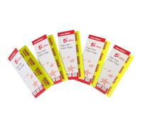 5 Star Office Sign Here Index Flags Tab Red Arrow 46x25mm (Pack of 5)