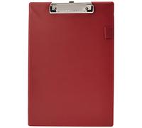 5 Star Standard Clipboard with PVC Cover Foolscap Red
