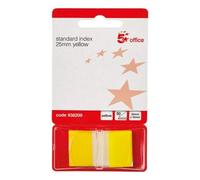 5 Star Standard Index 25mm Yellow